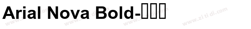 Arial Nova Bold字体转换